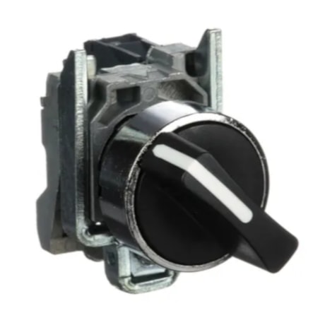 Botão Comutador com Manopla Curta Fixa 0-3 Metálica 22mm 2NA XB4BD33 SCHNEIDER-045ee1a3-73ea-4432-bf14-c8273d69c2cc