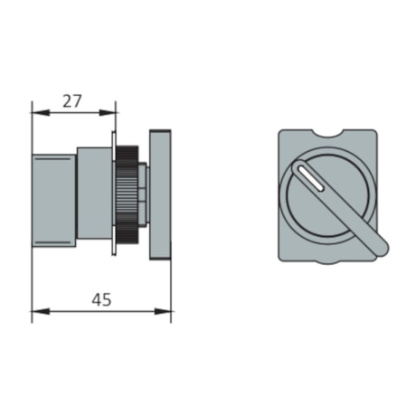 Botão Comutador com Manopla Longa D0 Fixa 0-1 Plástica 22,5mm SLLB8D0 STECK-c566ea56-f8b5-4404-a7aa-380d4da3d432