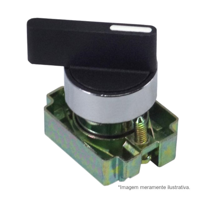 Botão Comutador com Manopla Longa T3 Retorno 1-0-2 Metálica 22,5mm SLLM8T3 STECK-319ac971-1aa9-4ce4-b889-9b8b2487b061