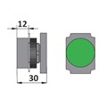 Botão de Impulsão Metálico Preto 22,5mm SLMRN8 STECK