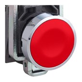 Botão de Impulsão Metálico Vermelho 22mm NA+NF XB4BA45 SCHNEIDER