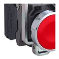 Botão de Impulsão Metálico Vermelho 22mm NA+NF XB4BA45 SCHNEIDER