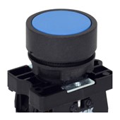 Botão de Impulsão Plástico Azul 22,5mm SLPRN4 STECK