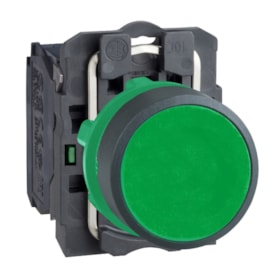 Botão de Impulsão Plástico Verde 22,5mm 1NA XB5AA31 SCHNEIDER