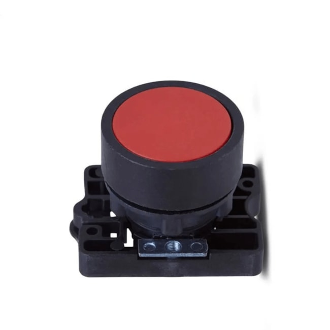 Botão de Impulsão Plástico Vermelho 22,5mm SLPRN1 STECK-4e4fcefb-d199-46bb-b00b-f1d8063854c1