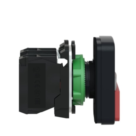 Botão de Pressão de Duas Cabeças 22mm Plástico Iluminado VD/VM LED 220V GRAV