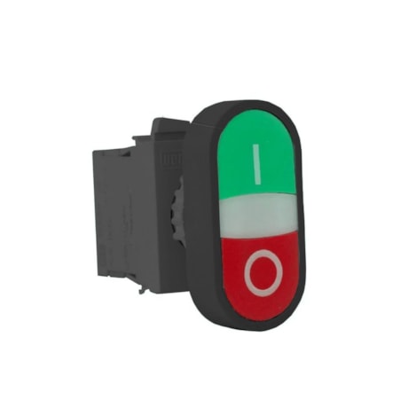 Botão Duplo Verde e Vermelho Plástico 1NA 1NF 22MM BD110000003VF WEG-b175b16e-e289-40d0-96d6-f3543310f9b1