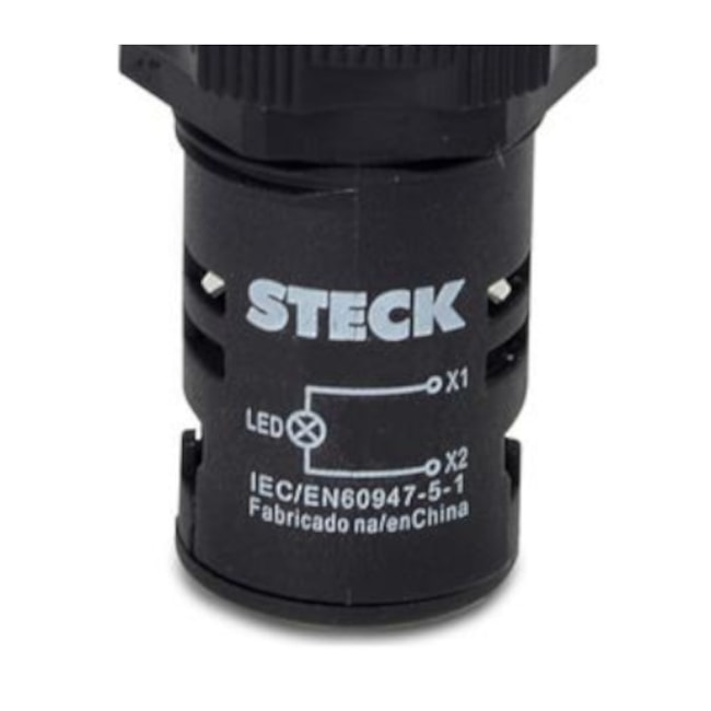 Botão Sinaleiro LED Amarelo 220V SLDS2203FP STECK-17872e2a-0a73-40af-878f-87ab9df94ae3