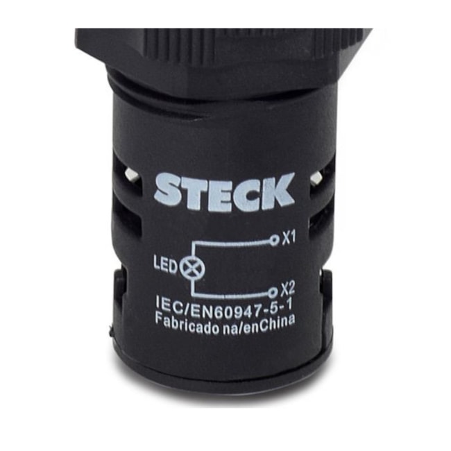 Botão Sinaleiro LED Verde 110V SLDS1102 STECK-228dd445-e6f3-4c03-a91c-e8247d9ef30b