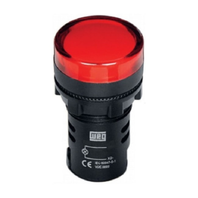Botão Sinaleiro Led Vermelho 220VCA 22mm SM1-D23 WEG-9a6efcc1-3cd1-498c-baf6-5085034d43b0