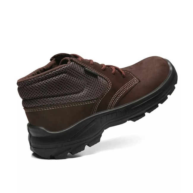 Botina de Segurança Marrom Poliuretano de Amarrar Sem Bico Nobuck Bidensidade CA 48383 4031BAEN4600EL BRACOL-5afa344f-d784-48aa-92a7-48488b7b565f