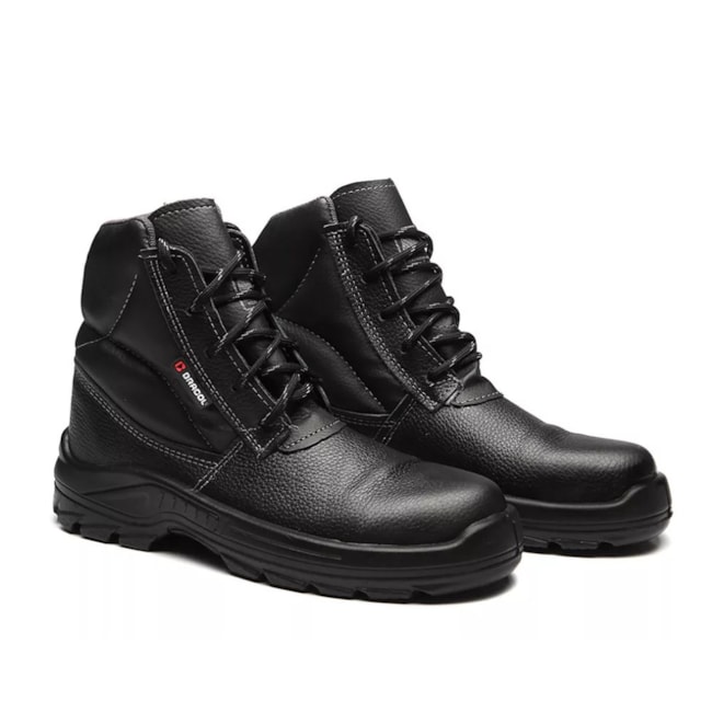 Botina de Segurança Microfibra Biqueira Composite Bidensidade Solado Estabilizador Preta CA 43938 4031BAMS1662LL BRACOL-cddcfe48-5ce5-4fbd-a5dc-1fe1a9df7a40