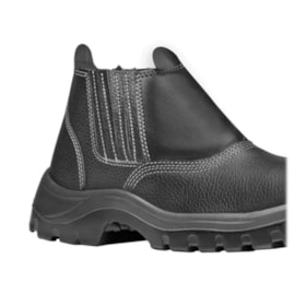 Botina de Segurança Preta com Elástico Bico de PVC CA 42016 4045BELS4600LL BRACOL