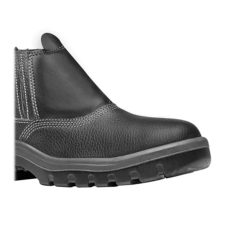 Botina de Segurança Preta com Elástico Bico de PVC CA 42016 4045BELS4600LL BRACOL-2cbe4cd2-0992-4977-aee9-473d31e2fb5e