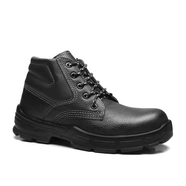 Botina de Segurança Preta PU com Cadarço Bico de PVC CA 26706 4045BAAS4400LL BRACOL-22adfeac-88ab-47ba-aef1-192c3d1560e0