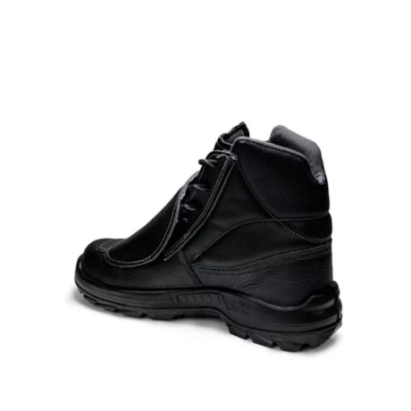 Botina Segurança Preto Poliuretano Amarrar Com Biqueira Composta Couro Bidensidade CA 48582 4031BMMS1662LL BRACOL-80f723ab-9bed-461c-95f0-7f862466e5b3