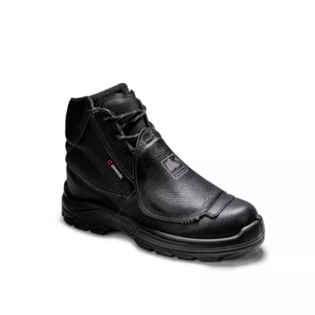 Botina Segurança Preto Poliuretano Amarrar Com Biqueira Composta Couro Bidensidade CA 48582 4031BMMS1662LL BRACOL-c61c6082-b34d-4a48-99e5-0dffd79a7b28