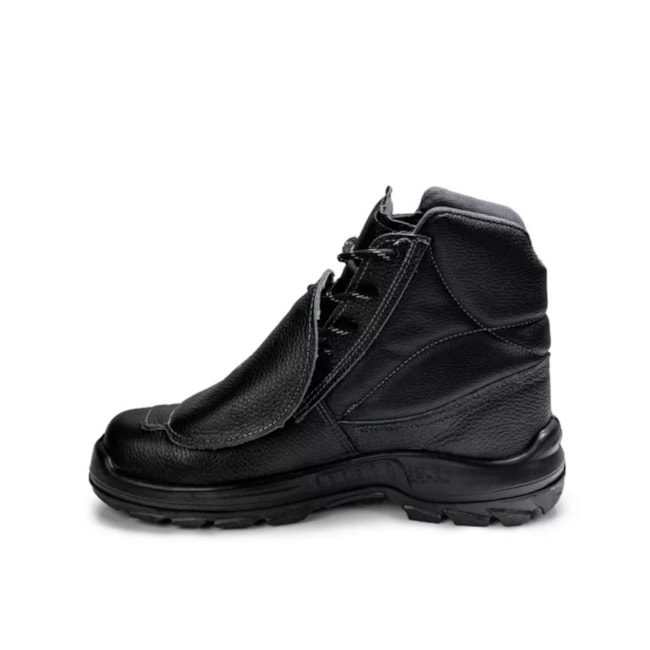 Botina Segurança Preto Poliuretano Amarrar Com Biqueira Composta Couro Bidensidade CA 48582 4031BMMS1662LL BRACOL-f77f30c4-2bd3-4e21-adad-35852917922c