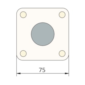 Botoeira de Comando Botão Impulsão SQ1M4N STECK
