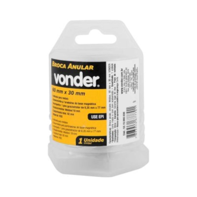 Broca Anular Encaixe Weldon 60mm x 30mm 5310060030 VONDER-0168b313-c3ff-4ed4-a8f5-0c847cce0ffd