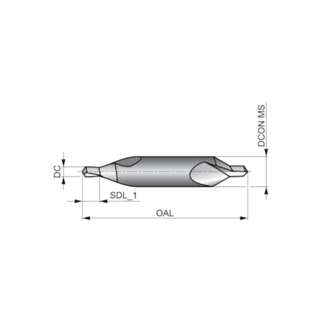 Broca Centro MD 1.6mm X 4mm DIN 333A R2001.6X4.0 DORMER-59accda4-8bb1-4906-8df0-a891cccc55a9