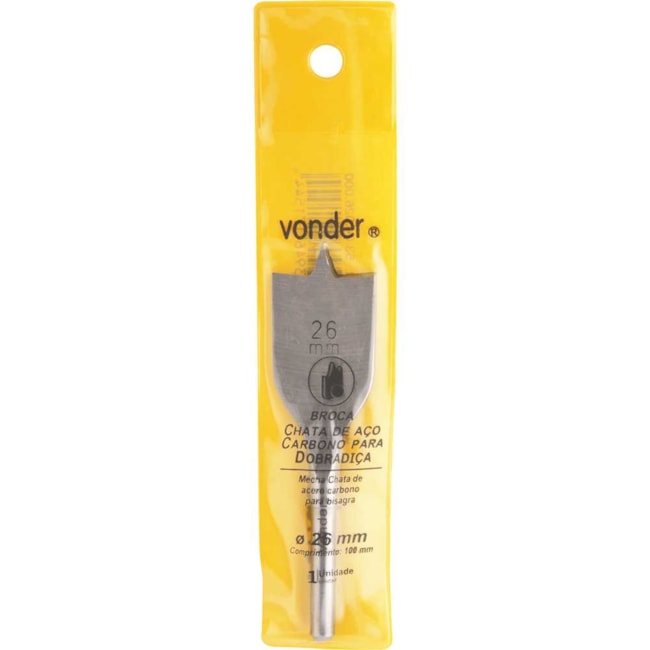 Broca Chata para Dobradiça 26.0mm 5304026000 VONDER-641ac934-c38a-4a36-b2f8-e82ba81907e0