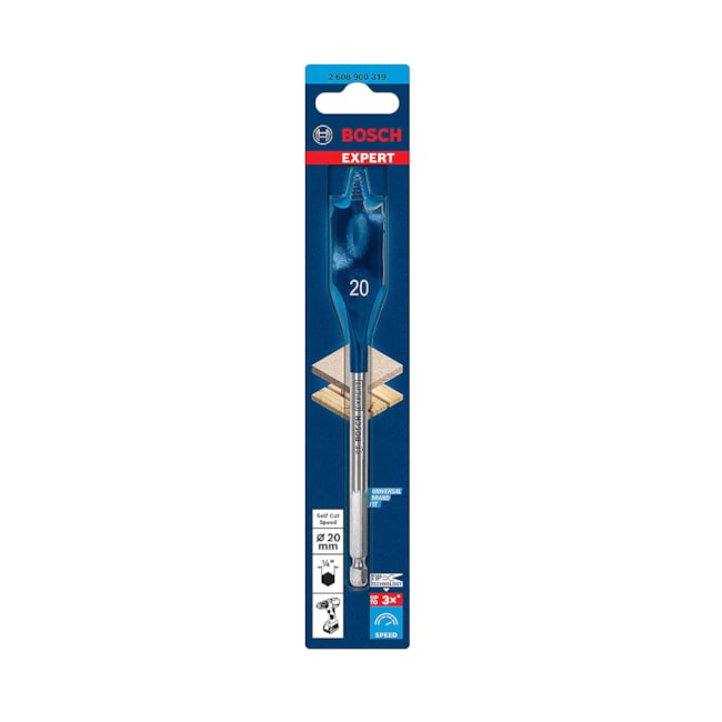 Broca Chata para Madeira 20.0x152mm SELFCUT SPEED 2608900319 BOSCH-584ecaf6-8b3e-4b52-a0d6-0af349c09d0c