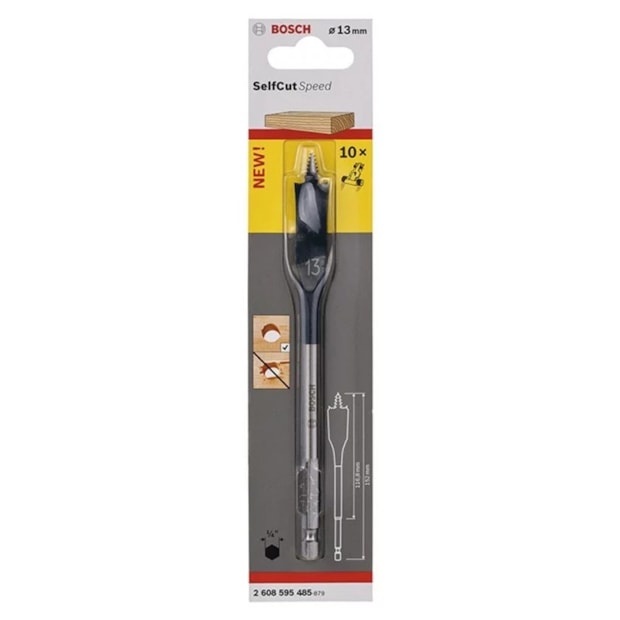 Broca Chata para Madeira Selfcut 13.00x152mm 2608595485 BOSCH-61b25a3f-06ab-4be1-a0b2-8bd10537bcad