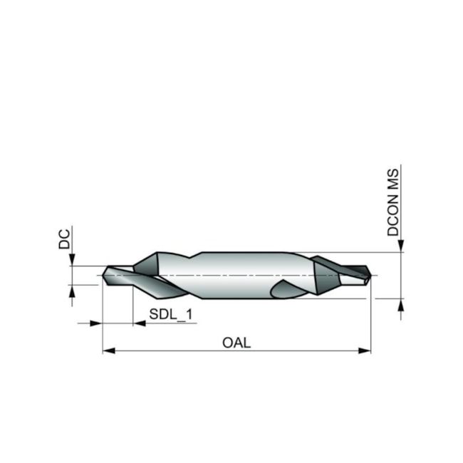 Broca de Centro 3/16