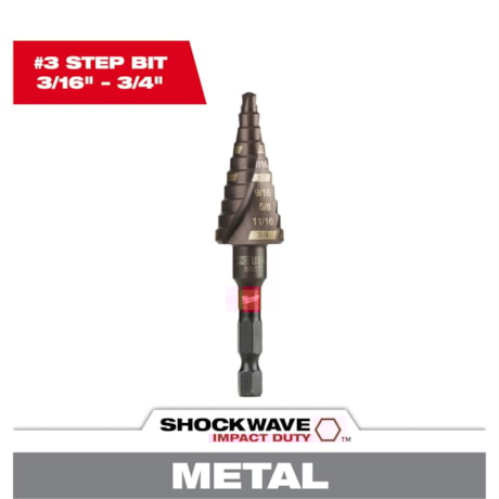 Broca Escalonada 3/16