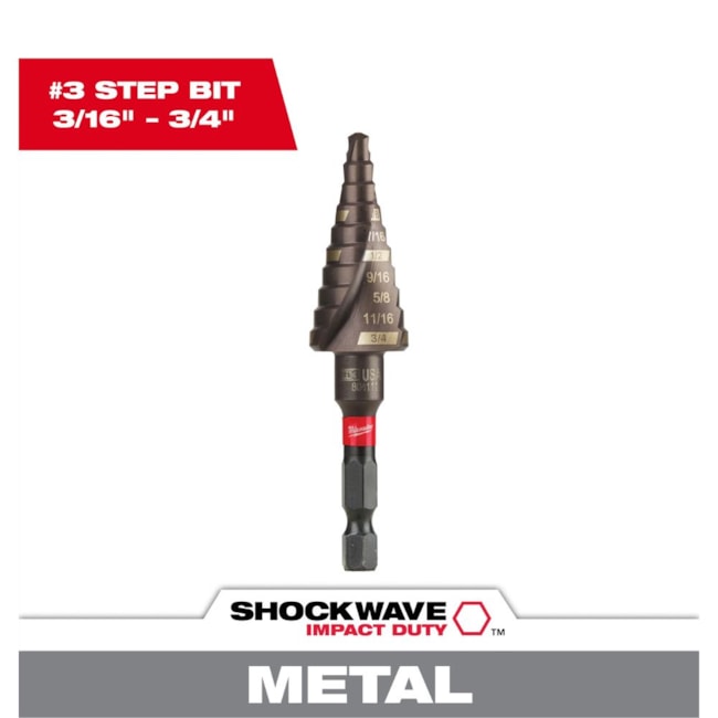 Broca Escalonada 3/16