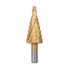 Broca Escalonada para Metal HSS 4x20mm Titanio 2608597526 BOSCH