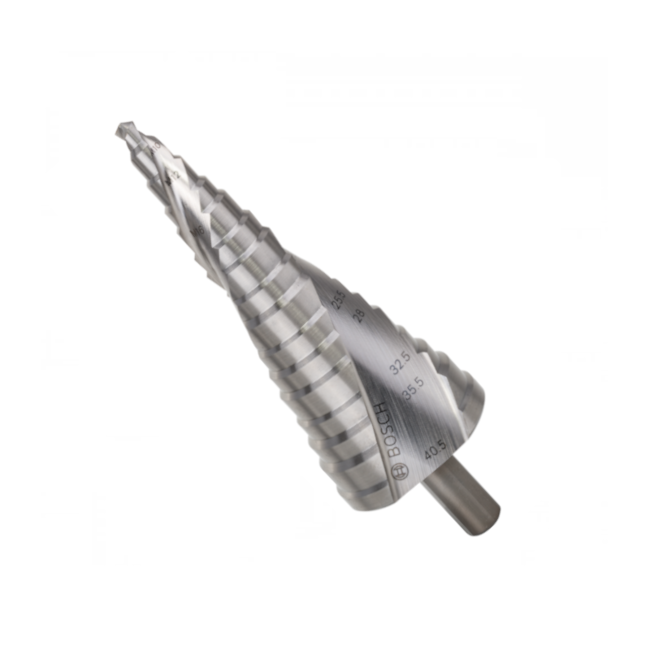Broca Escalonada para Metal HSS 6 a 40.5mm M10 a M40 2608587427 BOSCH-9df32045-13c5-4077-9a18-75db6c83f5d9