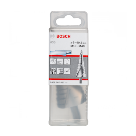 Broca Escalonada para Metal HSS 6 a 40.5mm M10 a M40 2608587427 BOSCH-d2cc4277-2d1b-4be8-bdf4-45edb3bc6c7a