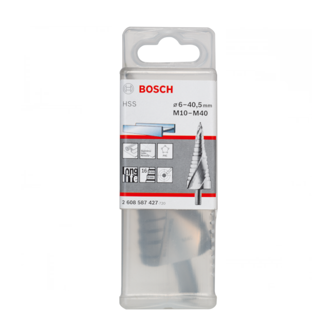 Broca Escalonada para Metal HSS 6 a 40.5mm M10 a M40 2608587427 BOSCH-4aca3f03-148c-49bb-bde2-841ad81f2f91