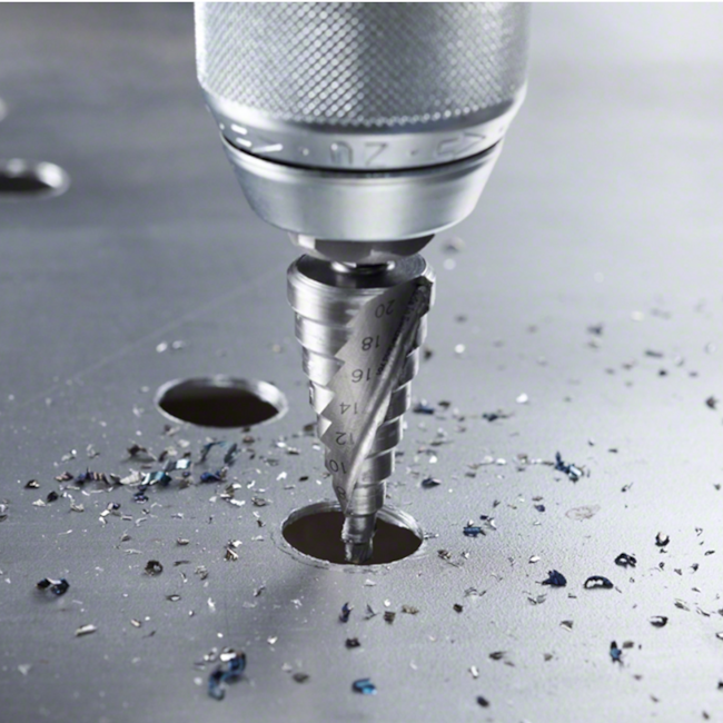 Broca Escalonada para Metal HSS 6 a 40.5mm M10 a M40 2608587427 BOSCH-a5e22098-3238-4657-a79a-a782de47ca6f