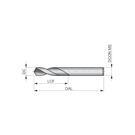 Broca Haste Paralela Curta 5.2mm 26X62mm DIN 6539 R1205.2 DORMER-541b3064-f84a-4987-aacf-bcd357e4f5dc