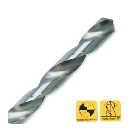 Broca Helicoidal Aço Rápido HSS 10,5mm DIN 338N ROCAST-c833a6cf-47bb-49f4-bcd3-8619ead51e22