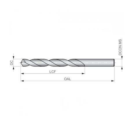Broca HP HSS ANSI 1/16