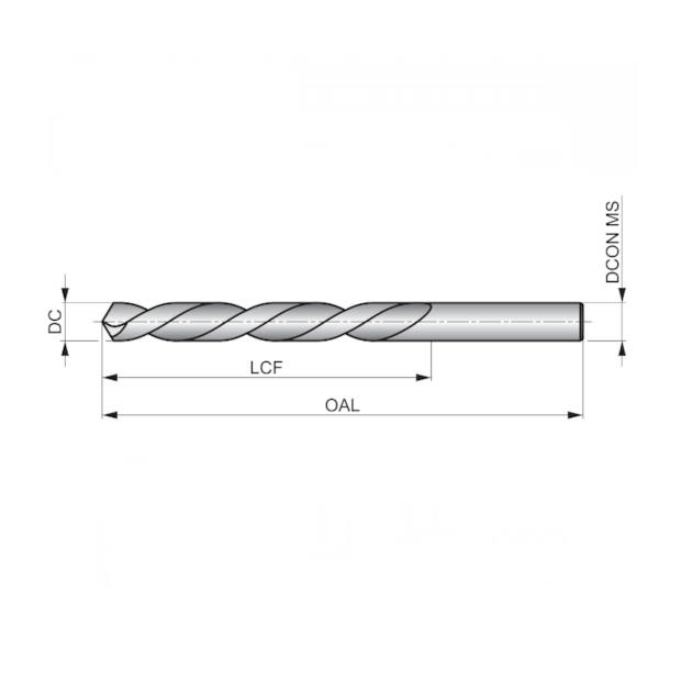 Broca HP HSS DIN 338N 0.35mm Rotação/Corte à Direita A100-0.35 DORMER-573f76be-d62d-4a31-8c2e-48032d8c386b