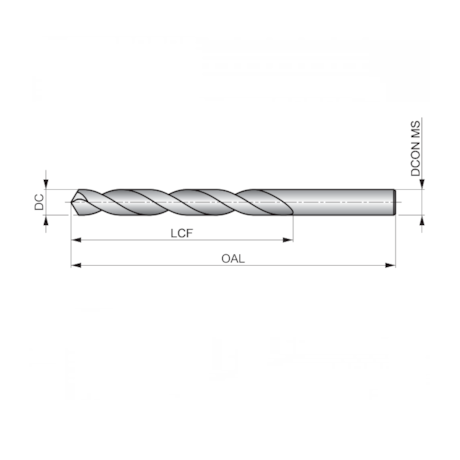 Broca HP HSS DIN 338N 9/32