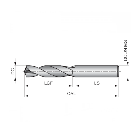 Broca HP MD DIN 6537 8.0mm 3XD R4588.0 DORMER-ef2bcadc-37f7-46b9-97bd-c9a4c6d7e215