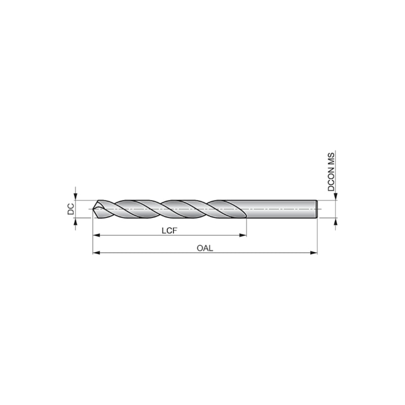 RUKO Punta Da Trapano HSS Co5 - DIN 338 - Diametro 3,8 Mm - Per Acciaio Inox E Metalli Duri