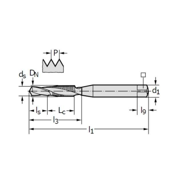Broca Macho Máquina HSS-E Haste Métrica M 4 X 0.7mm DIN371 20417-M4 PROTOTYP WALTER-beb00069-d7a1-473a-9ff2-fe9eb2b79363
