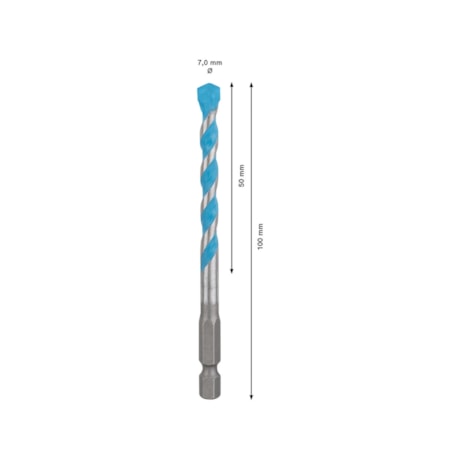 Broca Multimaterial 7,00mm 50X100mm 2608900579 HEX-9 EXPERT MULTICONSTRUTION BOSCH-dac0965d-826b-4a59-86bf-391b6786be6d