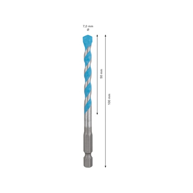 Broca Multimaterial 7,00mm 50X100mm 2608900579 HEX-9 EXPERT MULTICONSTRUTION BOSCH-54d9962a-47c8-4463-a751-cc89644d39fa