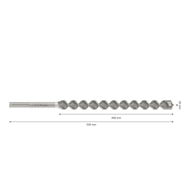 Broca para Concreto PRO SDS Max-4 32 x 520 x 400 2608706801 BOSCH-7a3c887c-8482-4a03-94f2-61531ace55e4