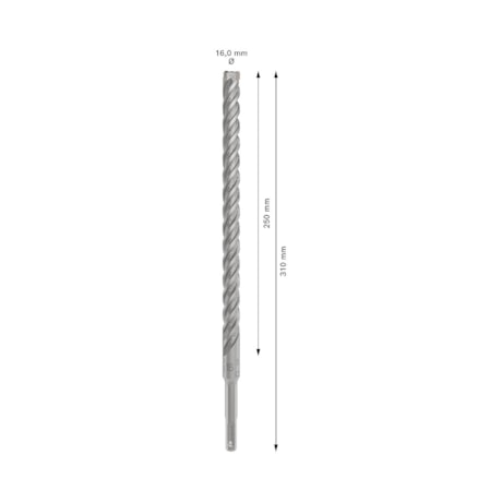 Broca para Concreto PRO SDS Plus 5X 16x250x310mm BOSCH-4ffa3683-c20b-4ecf-9604-052fa38608cf