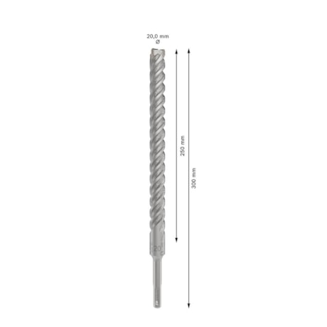 Broca para Concreto SDS Plus-5X PRO Ativo 20x300x250 2608706951 BOSCH-b2af7fd6-2439-4c85-93fb-2ee33c96acb5