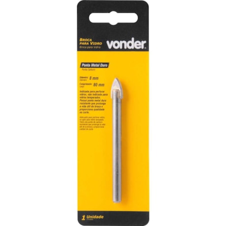 Broca para Vidro 8,0mm X 80,0mm 5320008080 VONDER-0c72c416-7d23-4980-baae-b8cc43ad2bf3